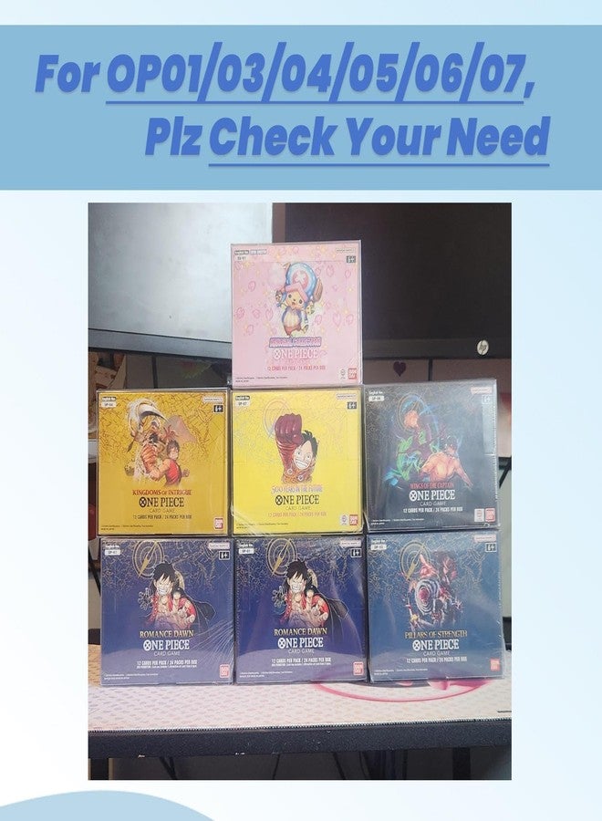 HOUSYLOVE حافظات معززة HOUSYLOVE PET OPCG للعبة بطاقات ون بيس (عبوة من 10 قطع) - علبة عرض شفافة سميكة 0.50 مم لحافظات معززة لعبة بطاقات ون بيس - مناسبة لحافظات OP01/OP03/OP04/OP05/OP06 - Image 3
